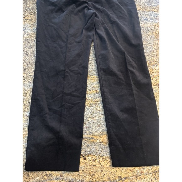 NWT Talbots Chatham Ankle Pants Velvet Black Side Zip Size 16 Holiday - Picture 8 of 8